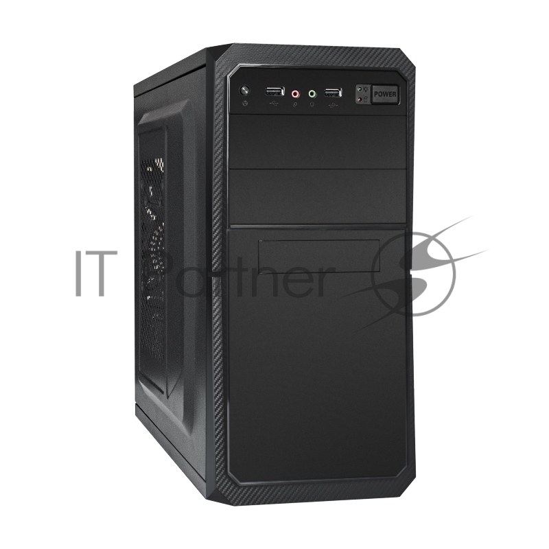 Корпус Minitower ExeGate BA-202-AA500 (mATX, БП AA500 с вент. 8см, 2*USB, аудио, черный)