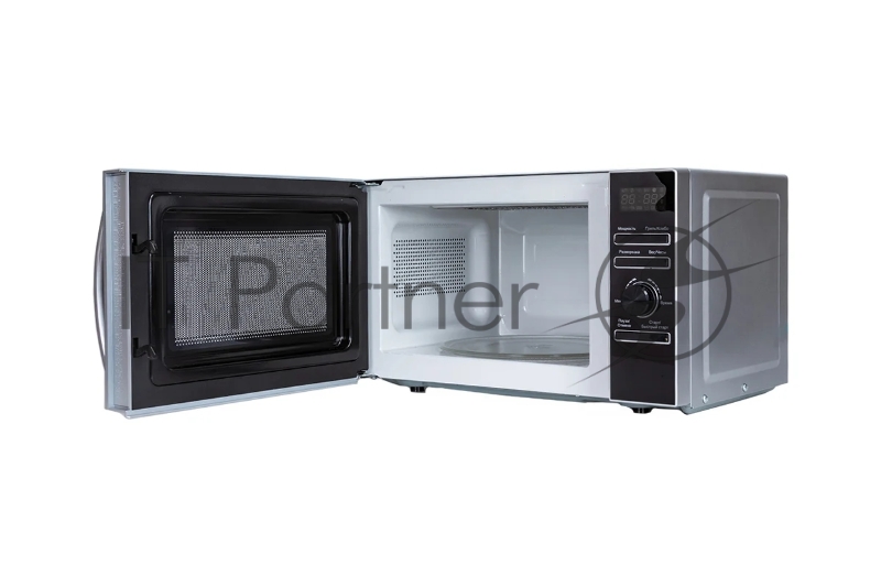 Микроволновая печь SUPRA 20TSG55 серебристый, 20 л, 700 Вт, переключатели - поворотный механизм/кнопки