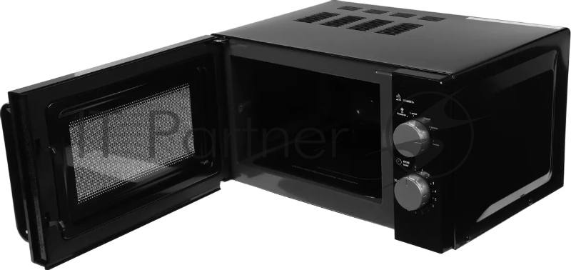 Микроволновая печь Galanz MOS-2401FMB черный, 20 л, 800 Вт, поворотный механизм