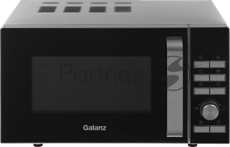 Микроволновая печь Galanz MOS-2402FDS серебристый/черный, 20 л, 800 Вт, переключатели - кнопки/поворотный механизм