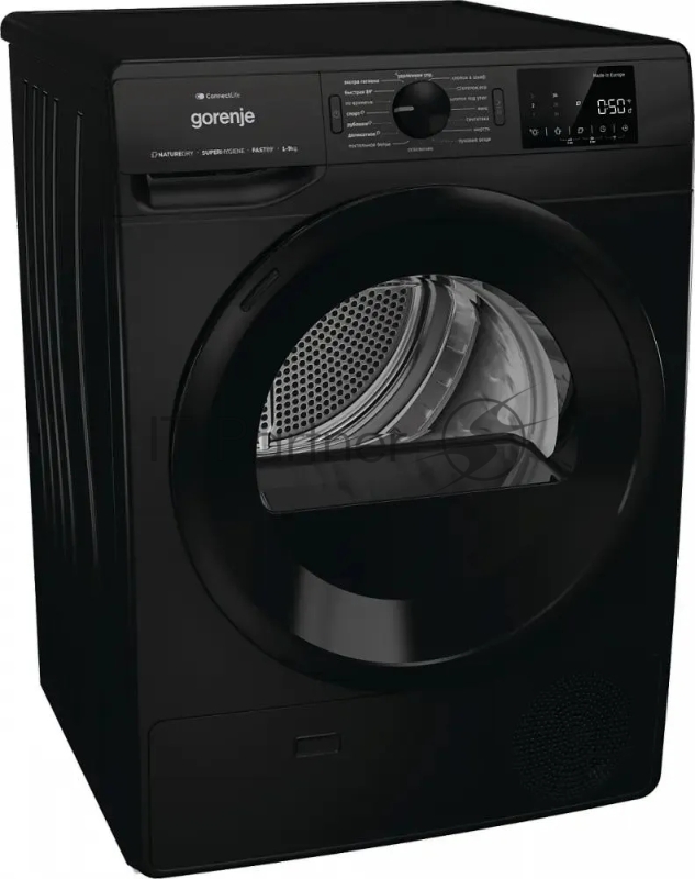 Сушильная машина Gorenje DPNE92GNLWIFI/BC кл.энер.:A++ макс.загр.:9кг черный
