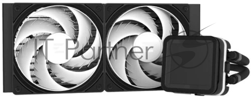 Система водяного охлаждения Zalman Alpha2 A24 DS ARGB Soc-AM5/AM4/1151/1200/2066/201 черный 4-pin 29.7dB CU LCD 320W Ret (ALPHA2 A24 DS BLACK)