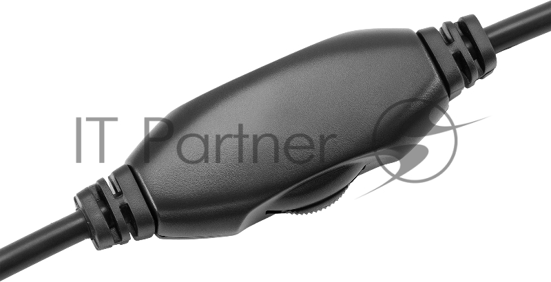 Наушники с микрофоном Оклик HS-L335G черный 2.2м мониторные USB оголовье (1972582)