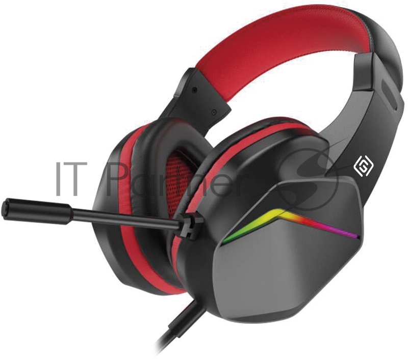 Наушники с микрофоном Оклик HS-L335G черный 2.2м мониторные USB оголовье (1972582)