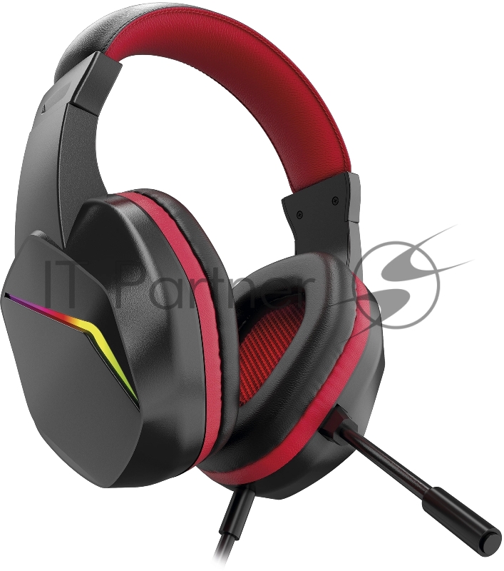 Наушники с микрофоном Оклик HS-L335G черный 2.2м мониторные USB оголовье (1972582)