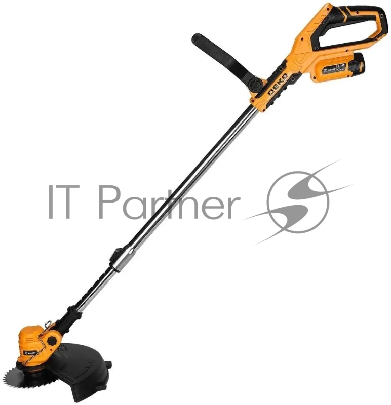 Триммер электрический Deko DKTR12 1х2.5Ач аккум. реж.эл.:леска/нож/диск