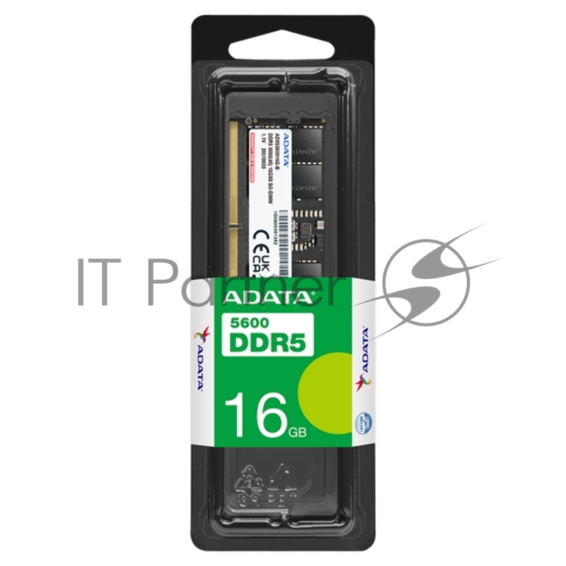 Оперативная память ADATA DDR5, 16GB, 5600MHz, 1*16GB, 46-45-45, SINGLE TRAY