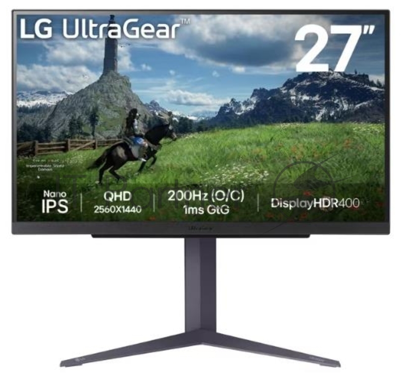 Монитор 27 LG UltraGear 27GS85Q-B IPS 2560x1440, 200 Гц, 1 мс, 16:9, 400 кд/м2, 2xHDMI, 1хDP, 1x3.5 мм, черный