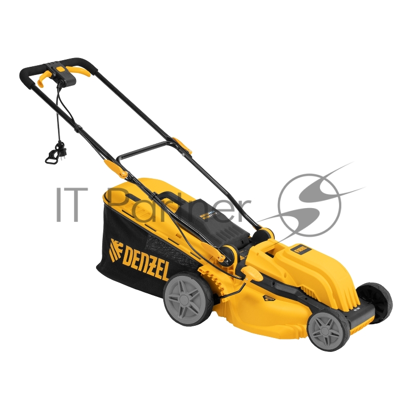 Газонокосилка электрическая GMC-1800, шир. 38см, 1800 Вт, 6 уров., травосб. 35 л Denzel