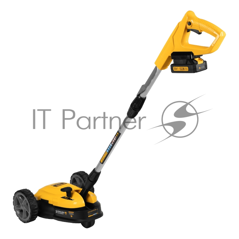 Портативная аккумуляторная газонокосилка CLM-22, Li-ion, 20В, 220 мм Denzel
