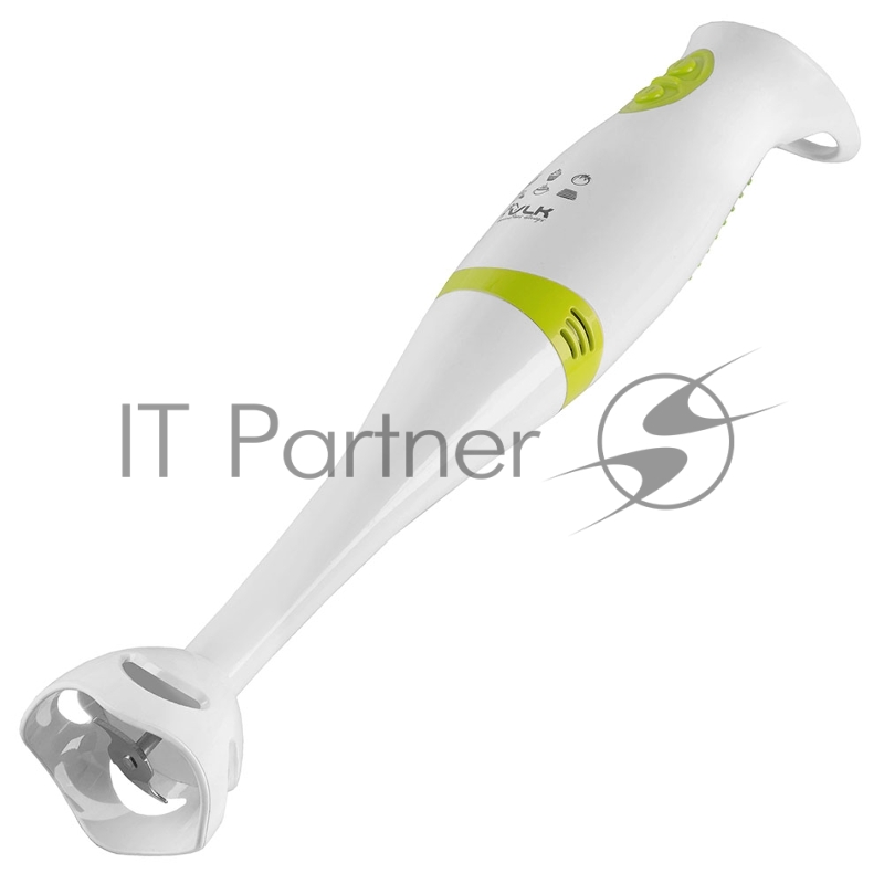 Блендер погружной VLK Profi 100, мощность 400Вт, цвет белый/зеленый, 2 режима работы, нож из нерж. стали