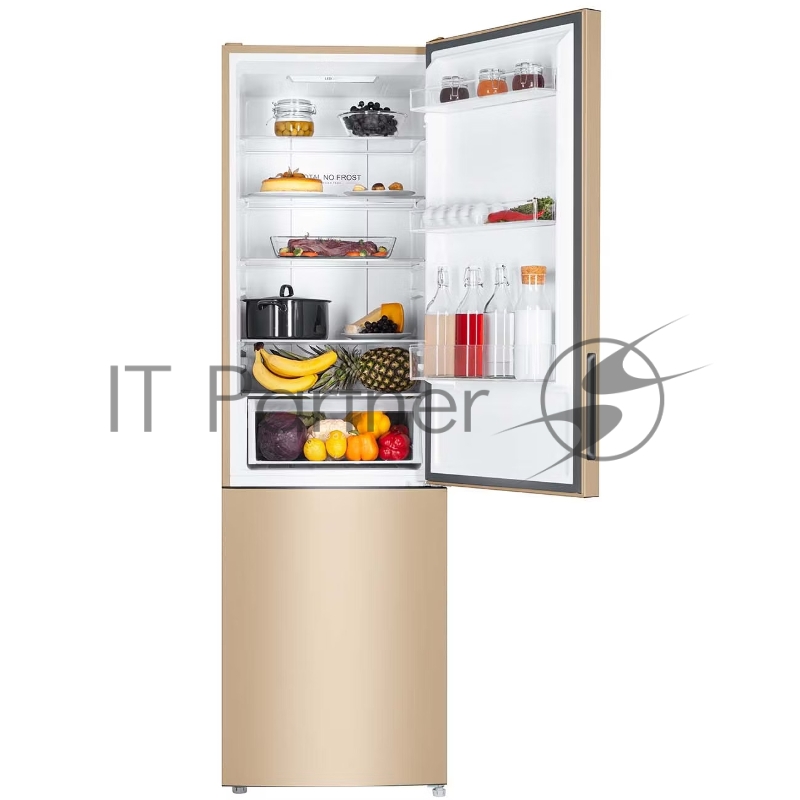 Холодильник Haier CEF537AGG золотистый , двухкамерный, 263/105л, морозилка снизу, No Frost