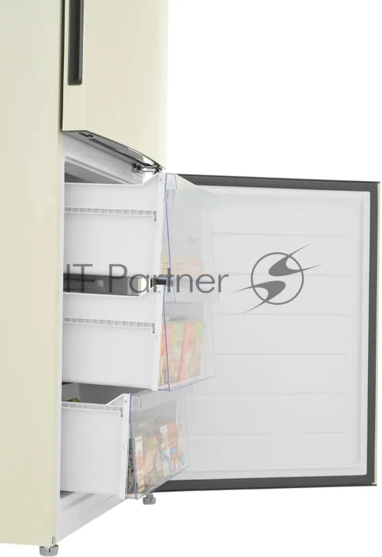 Холодильник Haier CEF537ACG бежевый, двухкамерный, 263/105л, морозилка снизу, No Frost