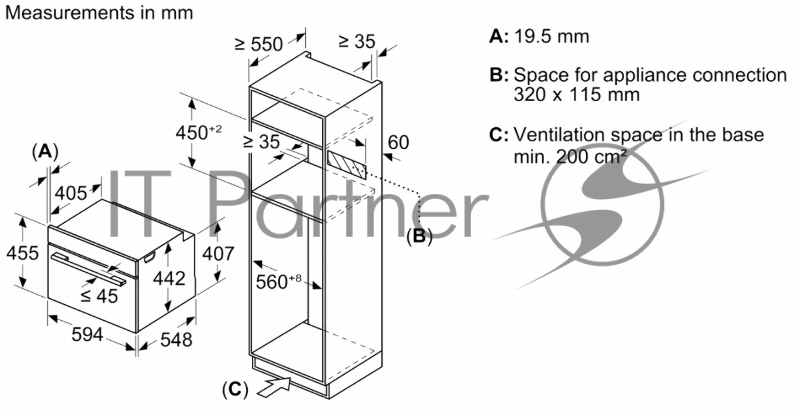 Встраиваемый духовой шкаф Bosch CMG978NB1 Accent line с микроволновой печью и 22 типами нагрева, 45.5x59.5x54.8 см, 45л, дисплей,инвертор,SoftClose и SoftOpen, Bosch Assist, черный. Телескопические направляющие 1 уровень,пиролитическая очистка,многот