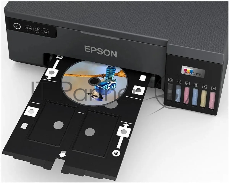 Принтер струйный Epson L8050 (C11CK37405/C11CK37402/C11CK37 A4, цветное, печ. до 8 стр/мин., 1440 x 5760 dpi, USB, Wi-Fi