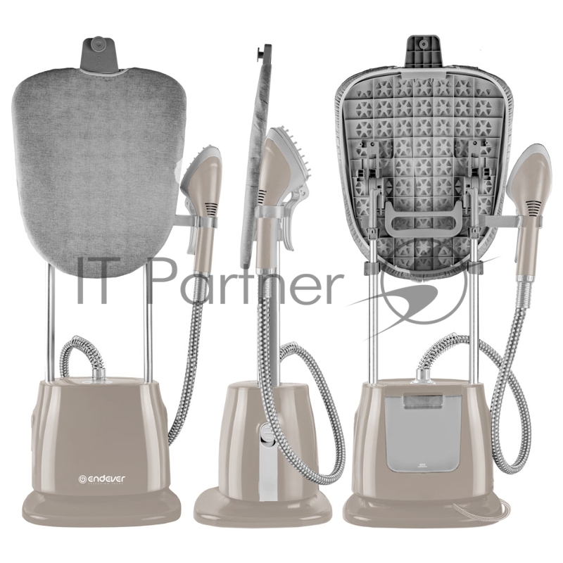 Отпариватель для одежды Endever Odyssey Q-15, бежевый, мощность 1600 Вт, производительность 35 г/мин, емкость бака 1,45л