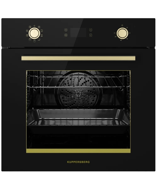 Духовой шкаф электрический Kuppersberg NC 693 B Classic, 60 см, объем 73 л, 9 режимов, цифровой таймер, утапливаемые переключатели, телескопические направляющие на 1 уровень, гидролизная очистка, максимальная температура 275 градусов, дисплей, решетк