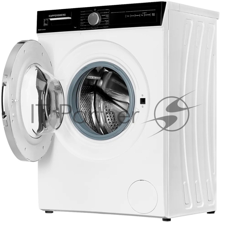 Отдельностоящая стиральная машина Kuppersberg WM 490 W глубина 53 см, загрузка белья 7 кг, Электронное управление / LED дисплей, Отжим 1200 об/мин, Диаметр люка 485, Диаметр загрузочного люка 310 мм, 15 программ, Отложенный старт, Блокировка от детей