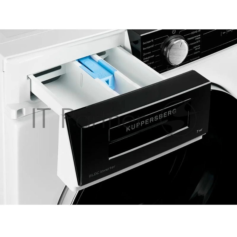 Отдельностоящая стиральная машина Kuppersberg WM 490 W глубина 53 см, загрузка белья 7 кг, Электронное управление / LED дисплей, Отжим 1200 об/мин, Диаметр люка 485, Диаметр загрузочного люка 310 мм, 15 программ, Отложенный старт, Блокировка от детей