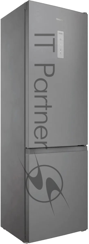 Холодильник HOTPOINT HT 6200 S серебристый двухкамерный 240/83л морозилка снизу, No Frost