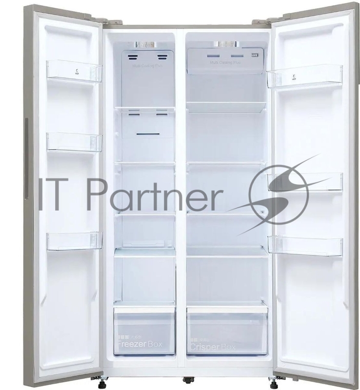 Холодильник Lex LSB530GlGID золотистый двухкамерный 283/183л морозилка слева, No Frost, Side by Side