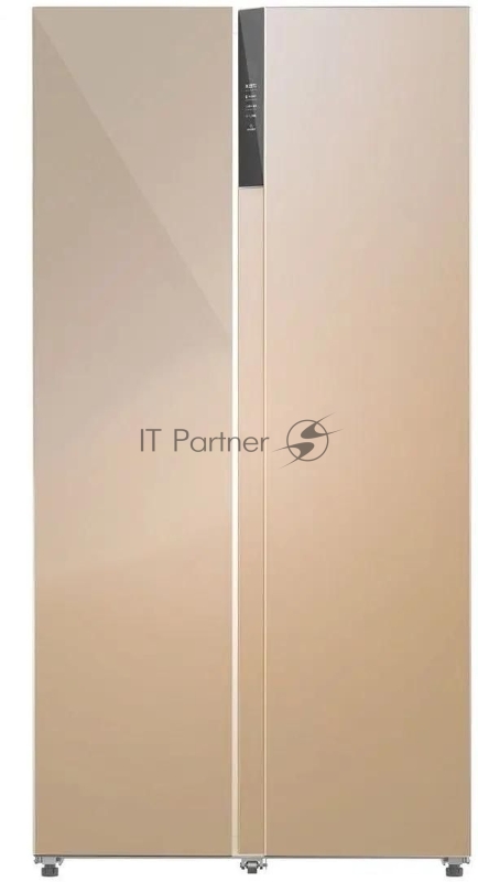 Холодильник Lex LSB530GlGID золотистый двухкамерный 283/183л морозилка слева, No Frost, Side by Side