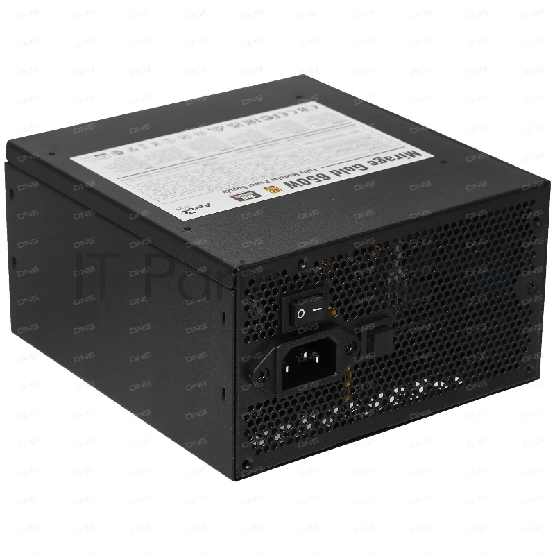 Блок питания Aerocool MIRAGE GOLD 650W, 650Вт, 80 PLUS Gold, 120мм, модульный, черный