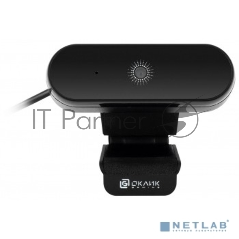 Камера Web Oklick/Оклик OK-C008FH черный 2Mpix (1920x1080) USB2.0 с микрофоном