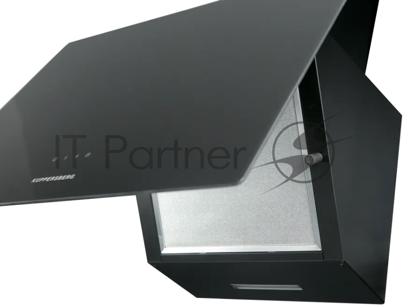 Вытяжка Kuppersberg F 605 B наклонная, 60 см, 850 м3/ч, отвод/рециркуляция, 3 скорости, черный цвет
