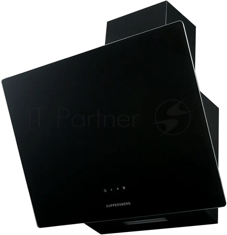 Вытяжка Kuppersberg F 605 B наклонная, 60 см, 850 м3/ч, отвод/рециркуляция, 3 скорости, черный цвет