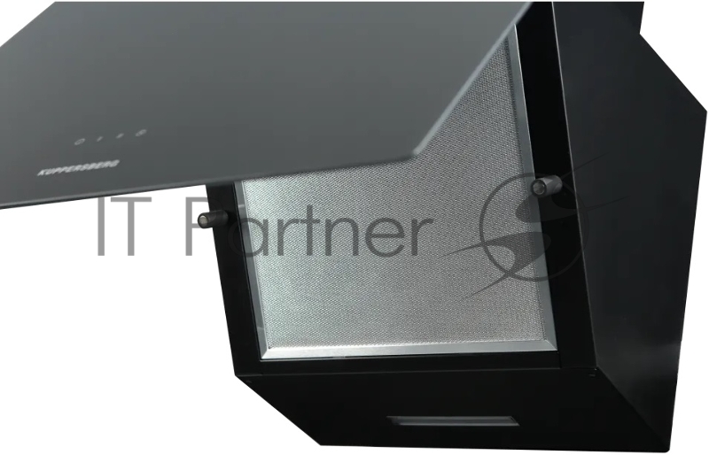 Вытяжка Kuppersberg F 605 B наклонная, 60 см, 850 м3/ч, отвод/рециркуляция, 3 скорости, черный цвет
