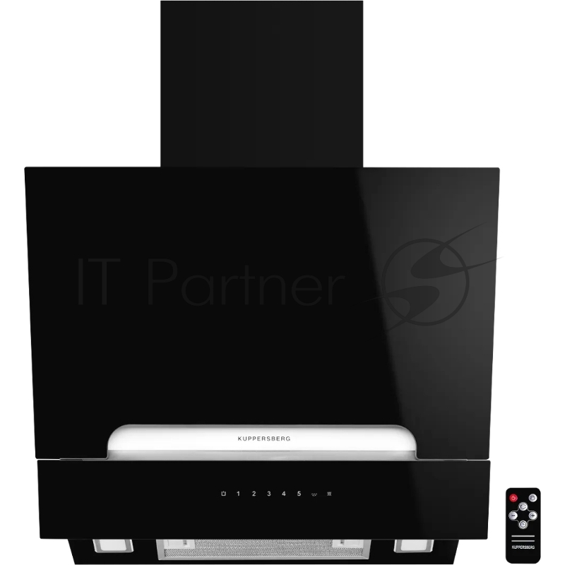 Наклонная вытяжка Kuppersberg F 693 ширина 60 см, отвод/рециркуляция, подъемные амортизаторы, 850 м3/час, электронное сенсорное управление, дисплей, таймер, 5 скоростей, светодиодное освещение 2х2 Вт, металлические жироулавливающие фильтры, угольный