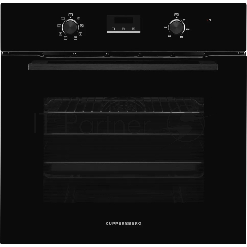 Встраиваемый духовой шкаф Kuppersberg HM 628 Black 60 см, 70 л, 8 режимов, гидролизная очистка, черный