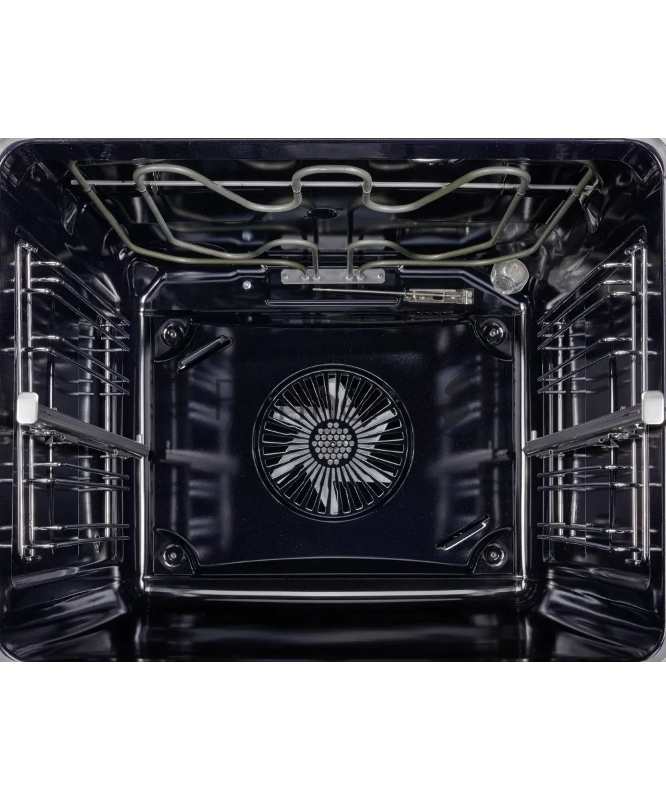 Встраиваемый духовой шкаф Kuppersberg HF 608 BX 80 л, High-Tech, 6 режимов, паровая очистка, черный, нерж. сталь