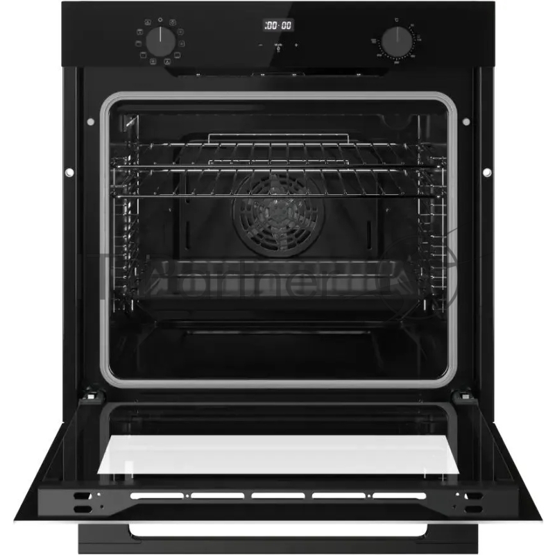 Встраиваемый духовой шкаф KUPPERSBERG HF 630 B, High-Tech, 78 л, 10 режимов, дисплей, таймер, гриль, комбинированное управление, телескопические направляющие (1 уровень), гидролизная очистка, макс. температура 320 градусов, цвет черный