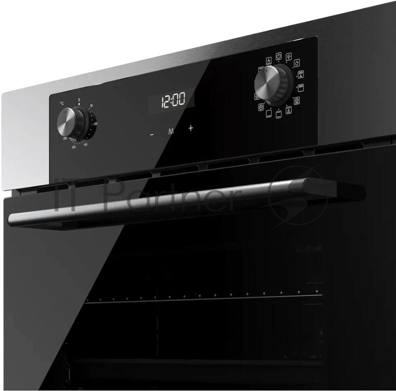 Встраиваемый духовой шкаф KUPPERSBERG HO 677 BX, High-Tech, объем 70 л, 13 режимов, электронное управление (утапливаемые переключатели, аналоговый дисплей), телескопические направляющие на одном уровне, максимальная температура 300 градусов, 2 стекла