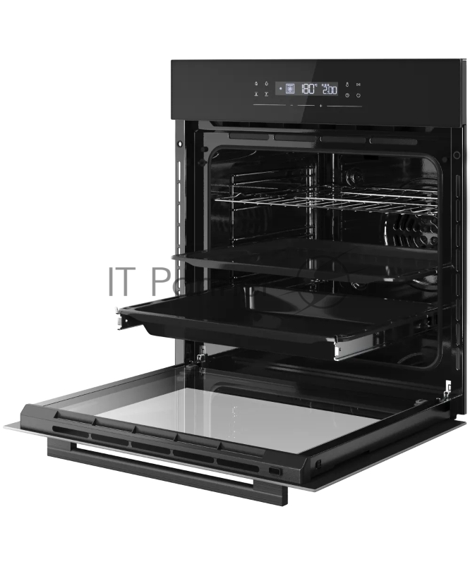 Встраиваемый духовой шкаф KUPPERSBERG HO 615 B, High-Tech, объем 73 л, 10 режимов, сенсорное управление, дисплей, таймер, 6 авто программ, гидролизная очистка, телескопические направляющие на одном уровне, поддержание температуры, блокировка от детей