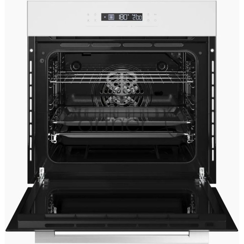 Встраиваемый духовой шкаф KUPPERSBERG HO 615 W, электрический, High-Tech, 60 см, объем 73 л, 10 режимов, 6 автропрограмм, доводчик двери, сенсорное управление, макс. Температура 250 градусов, дисплей, таймер, телескопические направляющие на 1 уровень