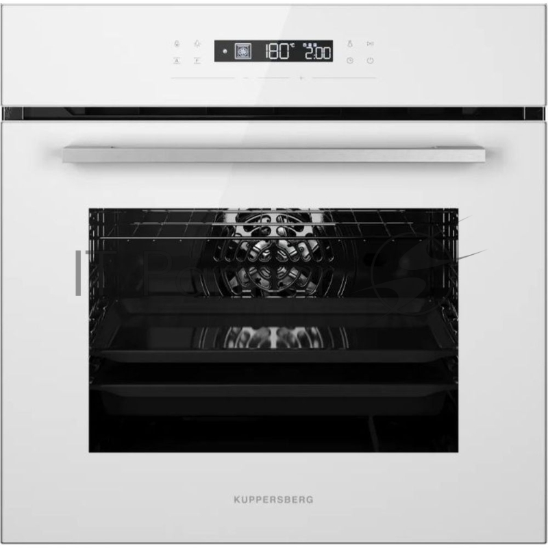Встраиваемый духовой шкаф KUPPERSBERG HO 615 W, электрический, High-Tech, 60 см, объем 73 л, 10 режимов, 6 автропрограмм, доводчик двери, сенсорное управление, макс. Температура 250 градусов, дисплей, таймер, телескопические направляющие на 1 уровень