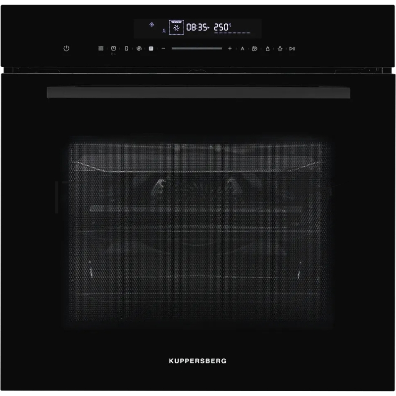 Встраиваемый духовой шкаф Kuppersberg HK 616 Black ШхВхГ: 59.5х59.6х56.5 см, 72 л, гидролизная очистка, черный цвет