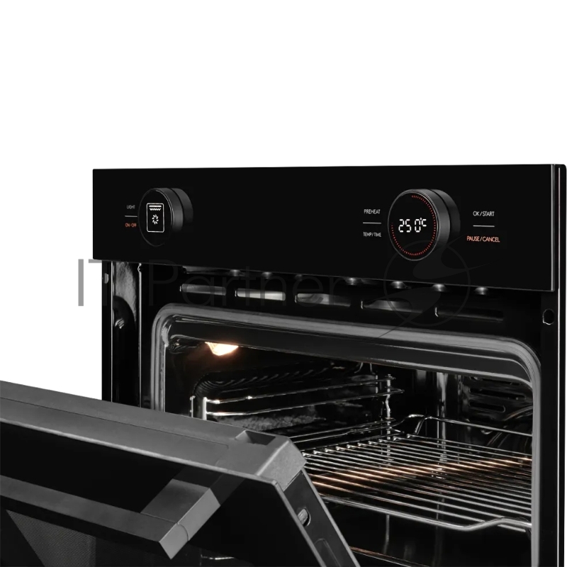 Встраиваемый духовой шкаф Kuppersberg HT 612 Black ШхВхГ: 59.5х59.6х56.5 см, 72 л, А+, гидролизная очистка, черный цвет