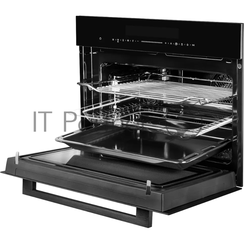 Встраиваемый духовой шкаф Kuppersberg KHT 616 Black компактный, ШхВхГ: 59.5х45.4х56.5 см, 50 л, А+, гидролизная очистка, черный цвет