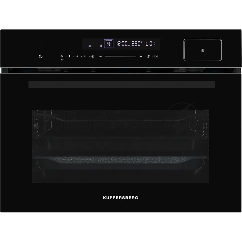Встраиваемый духовой шкаф Kuppersberg KSO 616 компактный, с функцией пара, ШхВхГ: 59.5х45.4х56.8 см, 50 л, очистка паром, черный цвет