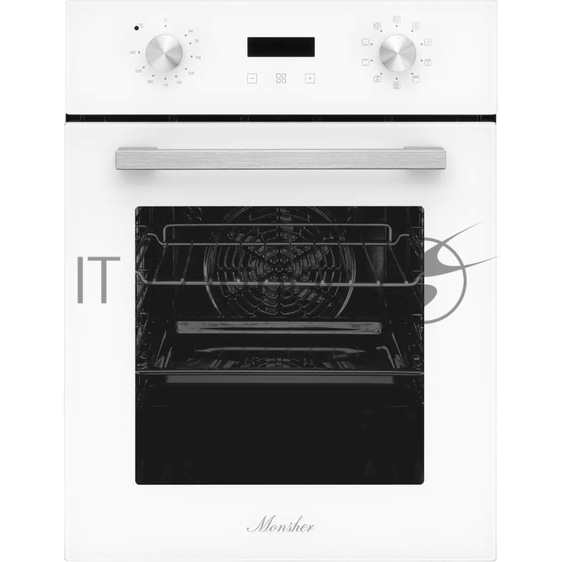 Электрический духовой шкаф Monsher MOE 4592 Blanc ширина 45 см, High-Tech, 50 л, гидролизная очистка, 9 режимов, белый