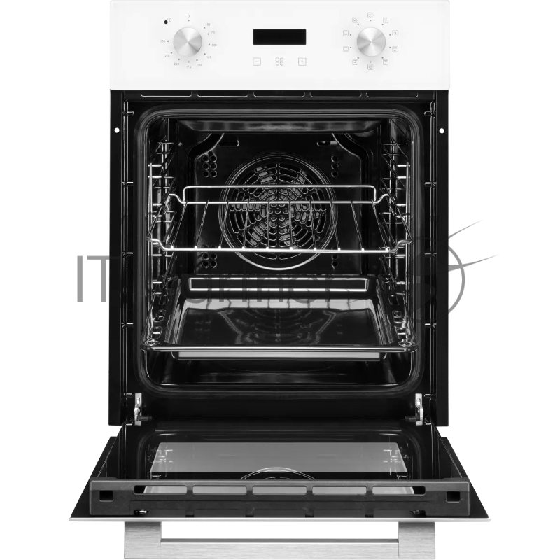 Электрический духовой шкаф Monsher MOE 4592 Blanc ширина 45 см, High-Tech, 50 л, гидролизная очистка, 9 режимов, белый