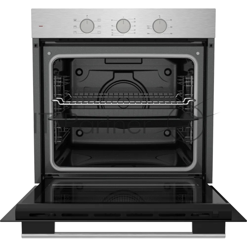 Электрический духовой шкаф Kuppersberg HF 603 BX 60 см, 80 л, High-Tech, 6 режимов, паровая очистка, черный + нерж. сталь