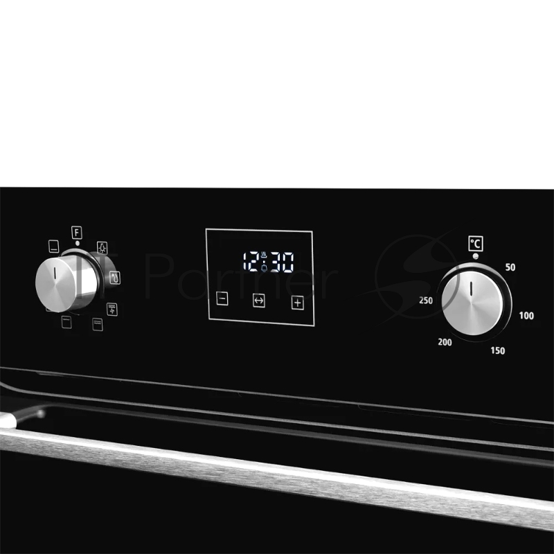 Встраиваемый духовой шкаф MOE 6183 B 60 см, 8 режимов, High-Tech, 70 л, гидролизная очистка, черный