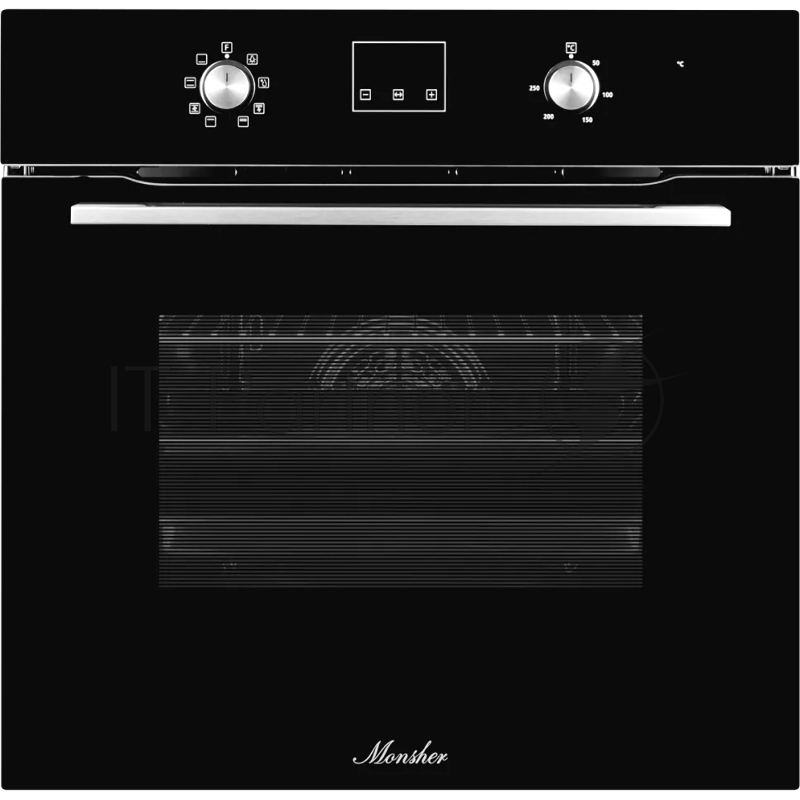Встраиваемый духовой шкаф MOE 6183 B 60 см, 8 режимов, High-Tech, 70 л, гидролизная очистка, черный
