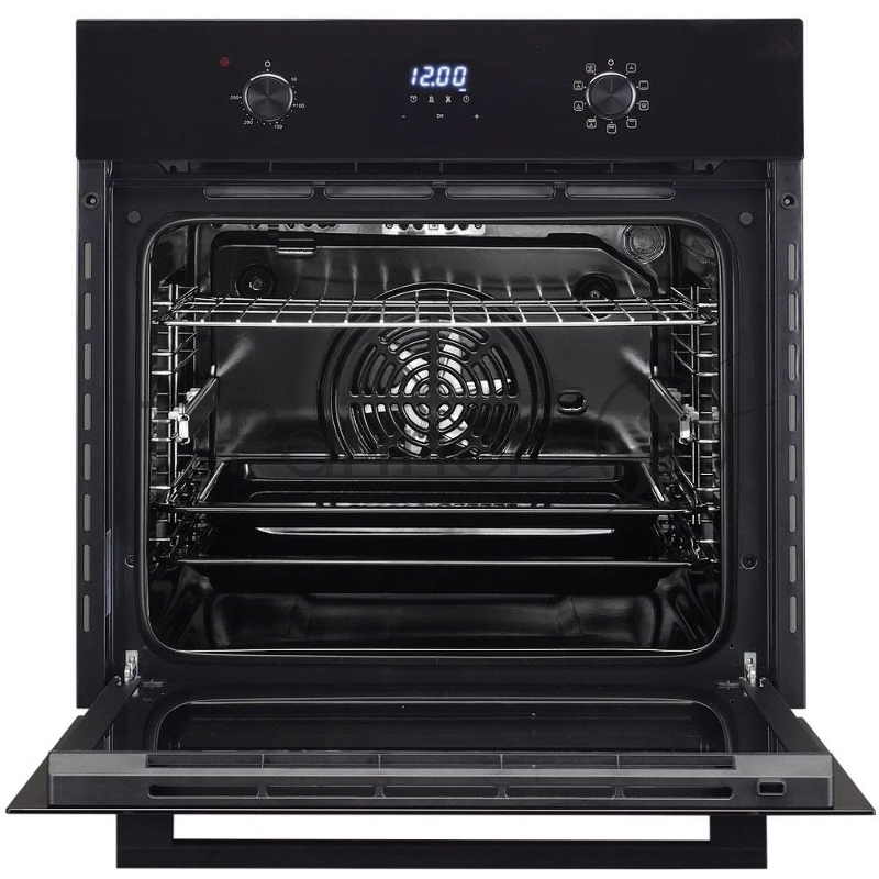 Встраиваемый духовой шкаф MONSHER MOE 6193 Noir, электрический, High-Tech, 60 см, объем 72 л, 9 режимов, дисплей, таймер, телескопические направляющие на 1 уровень, цвет черный