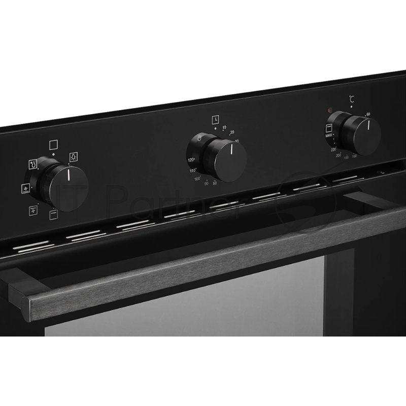 Встраиваемый электрический духовой шкаф MONSHER MOE 6006 Noir, 6 режимов: Нижний нагрев, Макси-Гриль с конвекцией, Разморозка, Режим подсветка, Традиционный нагрев, Макси-Гриль, Нижний нагрев с конвекцией, Конвекция, механические переключатели, механ